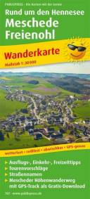 Rund um den Hennesee - Meschede - Freienohl, Wanderkarte 1:30.000
