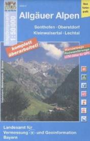 Allgäuer Alpen - Topographische Karten Bayern Ausg. UK 50, Bl.47 Sonthofen, Oberstdorf, Kleinwalsertal, Lechtal. 1 : 50.000