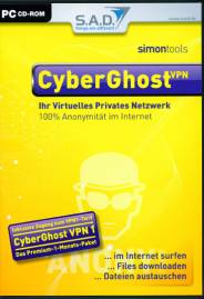 SimonTools Cyberghost VPN 1 Ihr virtuelles Privates Netzwerk ... im Internet surfen
... Files downloaden
... Datein austauschen
Inklusive Zugang zum VPN1-Tarif
CyberGhost VPN1
Das Premium-1-Monats-Paket