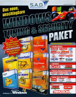 Windows Tuning & Security Paket Das neue, unschlagbare Windows Tuning & Security Paket 8 Vollversionen:
Die besten Utilities für Windows!