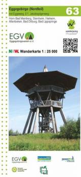 Eggegebirge (Nordteil) - mit Eggeweg, E1, Jakobspilgerweg Blatt 63, topographische Wanderkarte NRW - Maßstab 1 : 25000 Altenbeken, Bad Driburg, Bad Lippspringe, Horn-Bad-Meinberg, Nieheim, Steinheim 7., überarb. Aufl.