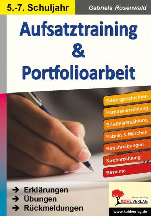 Aufsatztraining & Portfolioarbeit  5. - 7. Schuljahr

Erklärungen
Übungen 
Rückmeldungen
