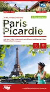 Paris / Picardie ADFC-Radtourenkarte 1:150.000