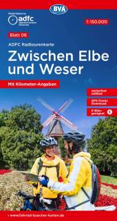 ADFC-Radtourenkarte 6: Zwischen Elbe und Weser Maßstab 1:150.000, reiß- und wetterfest, GPS-Tracks Download 12., überarb. Aufl.
