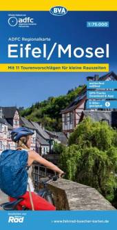 Eifel / Mosel ADFC-Regionalkarte im Maßstab 1:75.000  mit Tagestourenvorschlägen, reiß- und wetterfest, E-Bike-geeignet, GPS-Tracks-Download

8., überarb. Aufl.