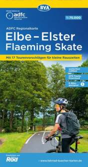 Elbe - Elster  ADFC-Regionalkarte Maßstab: 1:75.000 Flaeming Skate - Mit 17 Tourenvorschlägen für kleine Rauszeiten