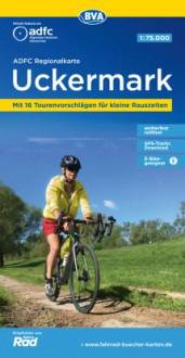 ADFC-Regionalkarte Uckermark, 1:75.000, mit Tagestourenvorschlägen, reiß- und wetterfest, E-Bike-geeignet, GPS-Tracks  4. Aufl.