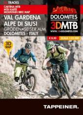 MTB Karte: Gröden / Seiser Alm - 28 Tracks Val Gardena / Alpe di Siusi - Dolomites - Italy dt./it./engl.