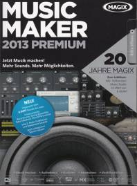 MAGIX Music Maker 2013 Premium  Jetzt Musik machen! Mehr Sounds. Mehr Möglichkeiten. 20 JAHRE MAGIX
Zum Jubiläum: Inkl. Vollversion Music Studio im Wert von €49,99
- Musik machen - Aufnehmen - Remixen - Abmischen - Veröffentlichen