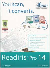 Readiris Pro 14 You scan, it converts Scan and edit
Turn paper documents into editable text. Over 130 recognized languages.
Convert and compress
Create searchable files easily (PDF, Word, Excel* etc.)
Compress PDF files with iHQC
Share to the Cloud
Easy Integration with your favorite Cloud Services