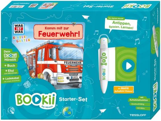 BOOKii Starter-Set WAS IST WAS Kindergarten Komm mit zur Feuerwehr!