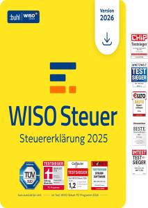 WISO Steuer 2026 (für Steuerjahr 2025) Für Windows, Mac, Smartphones und Tablets