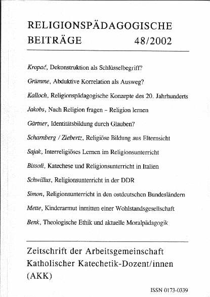 Religionspädagogische Beiträge 48/2002 - 
