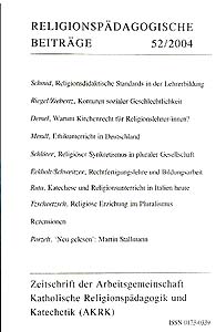 Religionspädagogische Beiträge 52/2004 - 