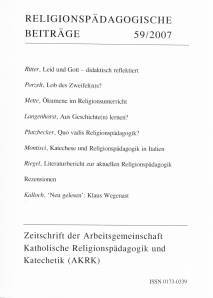 Religionspädagogische Beiträge 59/2007 - 