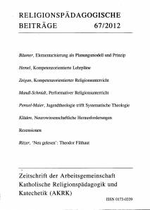 Religionspädagogische Beiträge 67/2012 - 