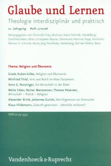 Glaube und Lernen 1/2006 - Thema: Religion und Ökonomie