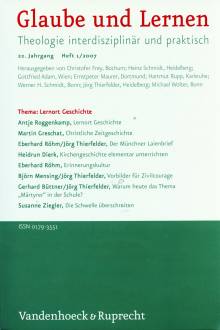 Glaube und Lernen 1/2007 - Thema: Lernort Geschichte