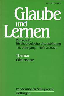 Glaube und Lernen 2/2001 - Thema: Ökumene